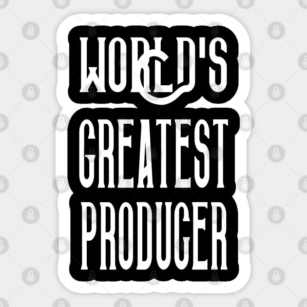 World's Greatest Producer - Music Production and Engineering Sticker by Cosmic Status